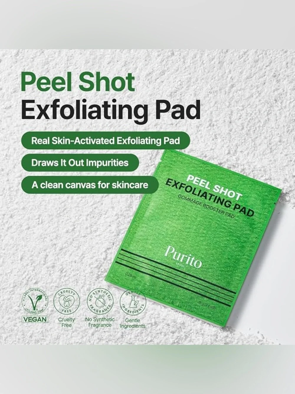 Purito Peel Shot Exfoliating Pad - 8 Pads